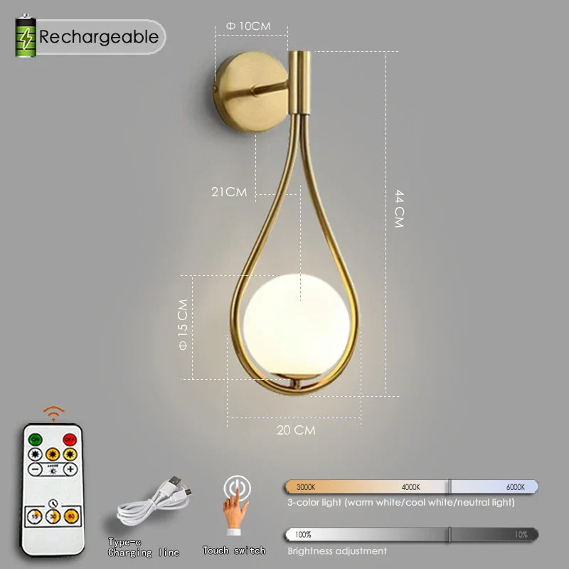 DecorBites™ Black Battery Operated Wall Sconces With Remote