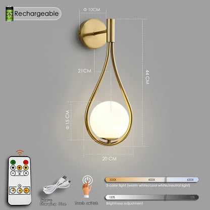 DecorBites™ Black Battery Operated Wall Sconces With Remote