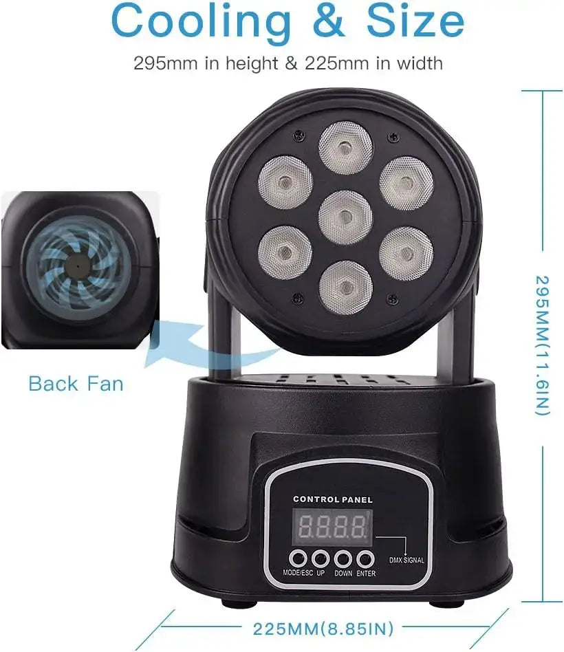 Black big dipper rgbw mini moving head party light set for bar room