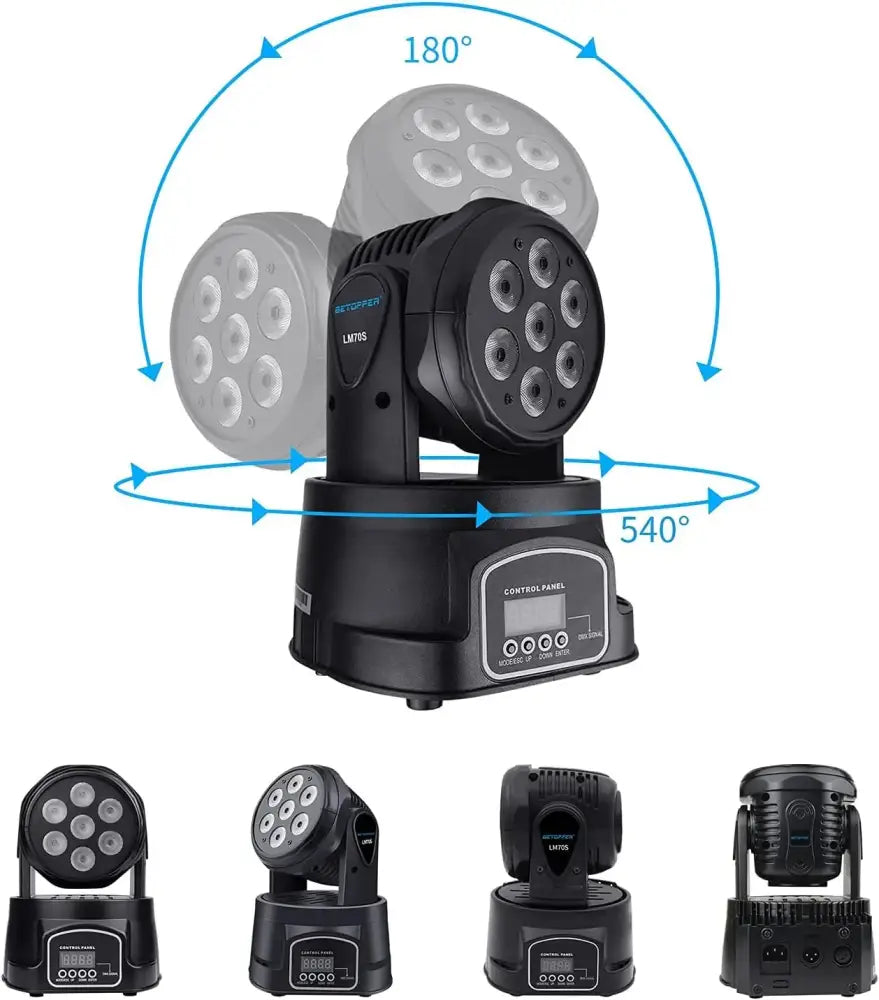 Black big dipper rgbw mini moving head party light set for bar room
