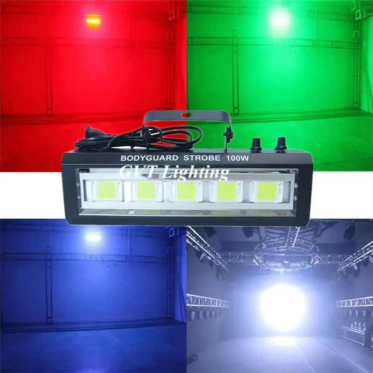 Black bodyguard 100w yellowish white strobe light auto sound control