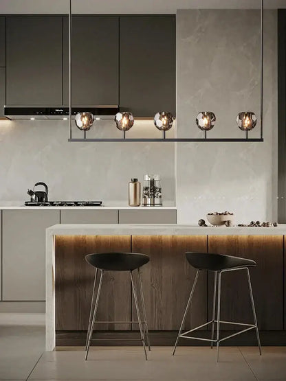 Black bronze copper chandelier lights for dining room kitchen island