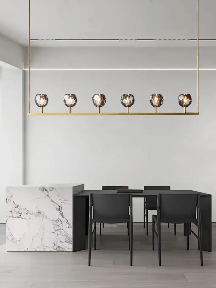 Black bronze copper chandelier lights for dining room kitchen island
