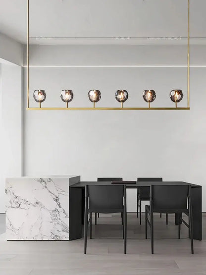 Black bronze copper chandelier lights for dining room kitchen island