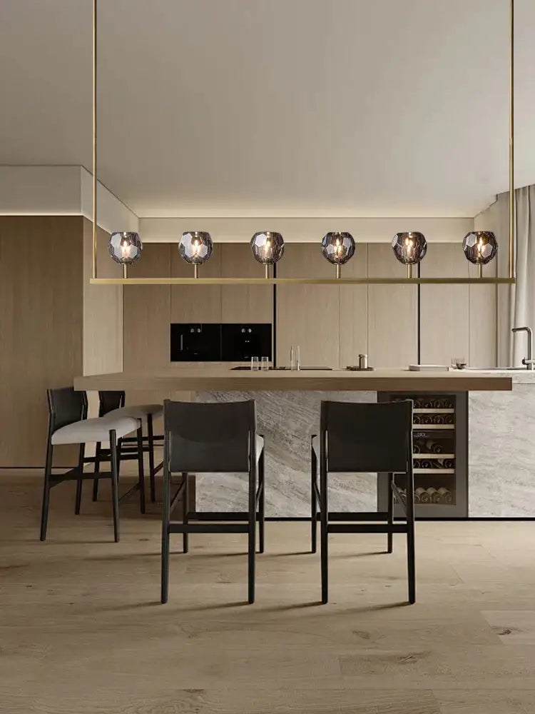 Black bronze copper chandelier lights for dining room kitchen island