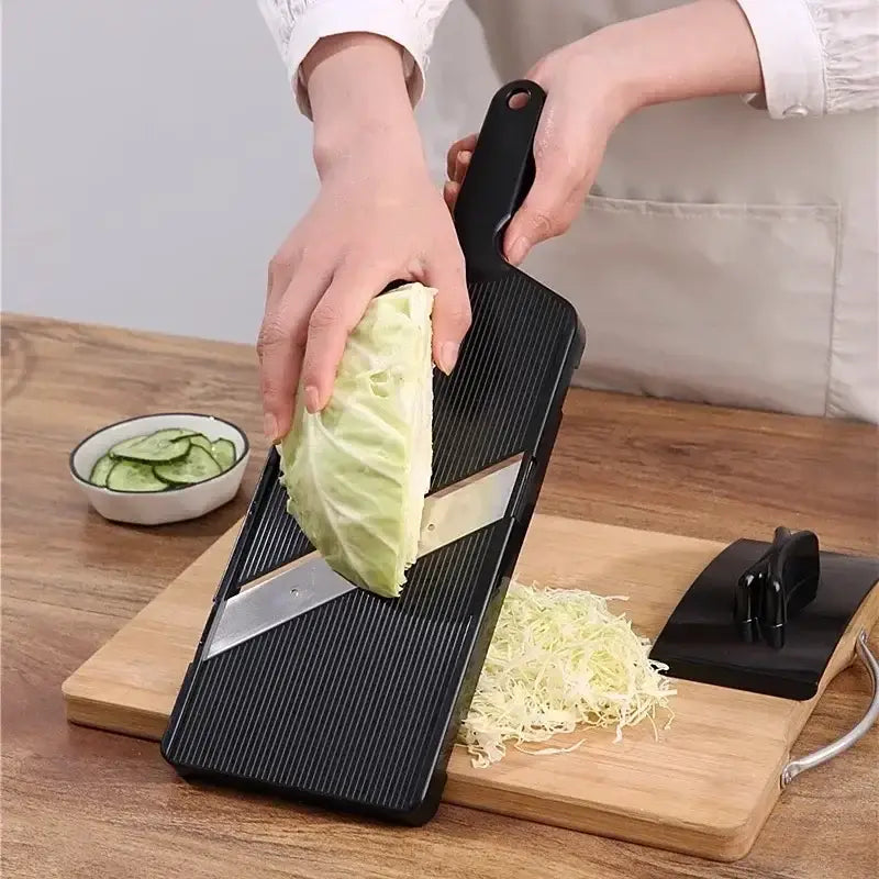Black cabbage grater and shredder kitchen slicer