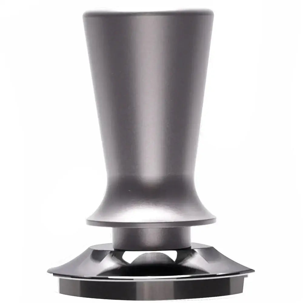 Black calibrated espresso coffee tamper kitchen spring handle tool