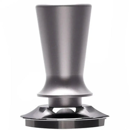 Black calibrated espresso coffee tamper kitchen spring handle tool