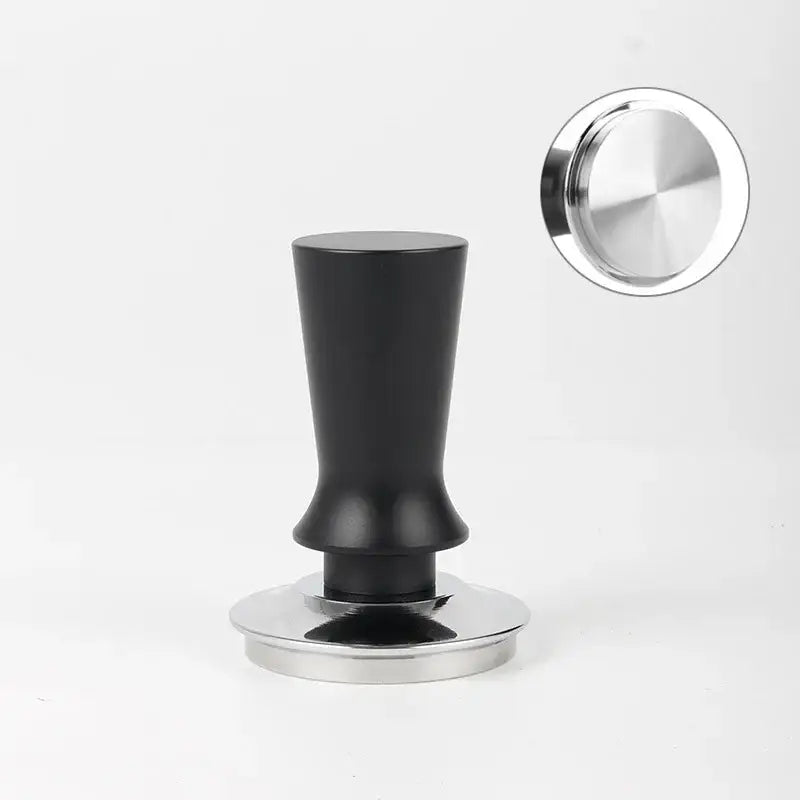 Black calibrated stainless steel espresso tamper set kitchen tool