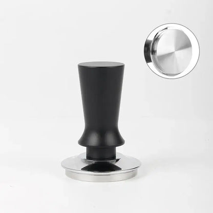 Black calibrated stainless steel espresso tamper set kitchen tool