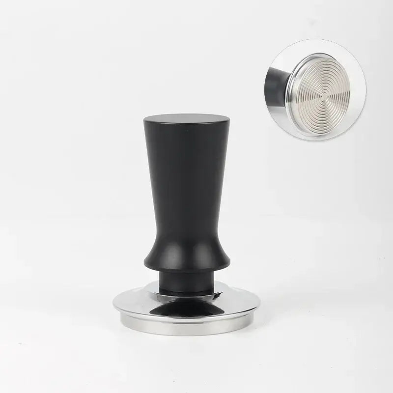 Black calibrated stainless steel espresso tamper set kitchen tool