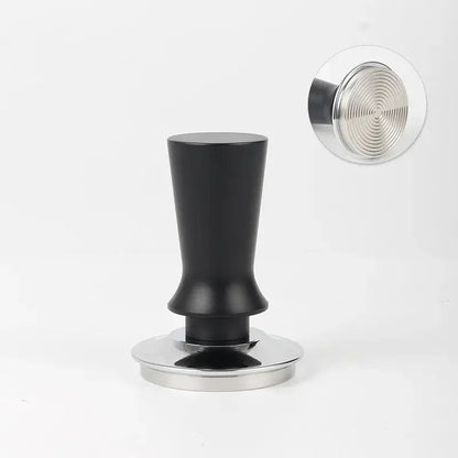 Black calibrated stainless steel espresso tamper set kitchen tool