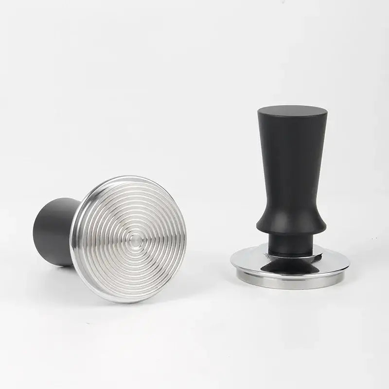 Black calibrated stainless steel espresso tamper set kitchen tool