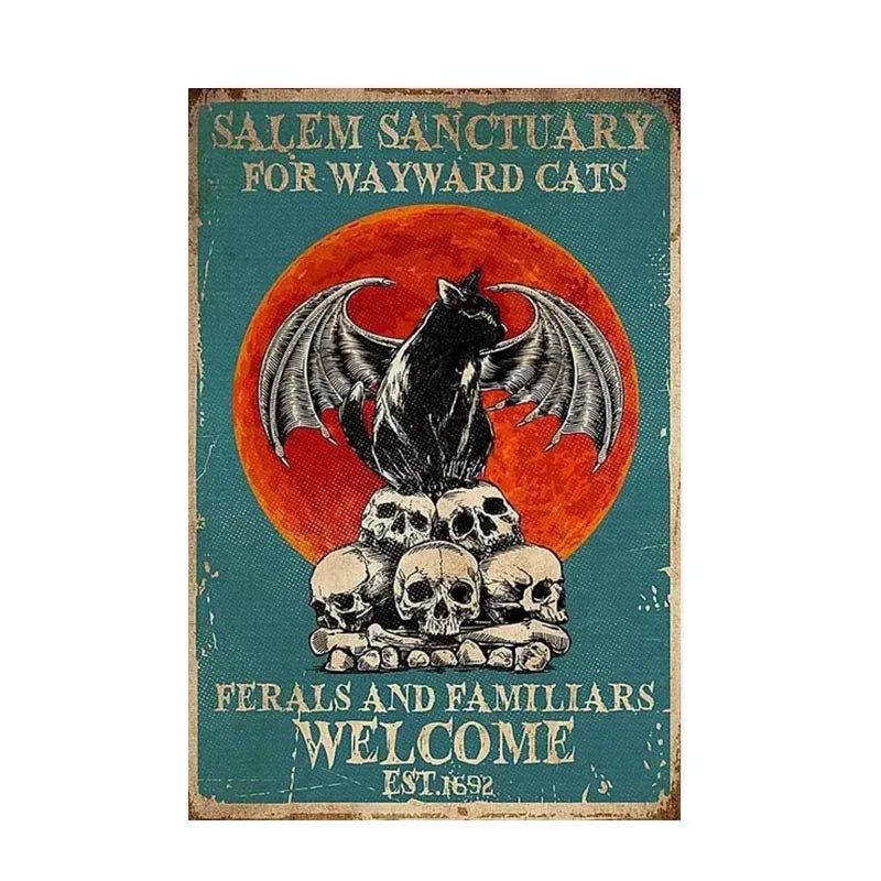DecorBites™ Black Cat Reading Music Poster for Home Decor