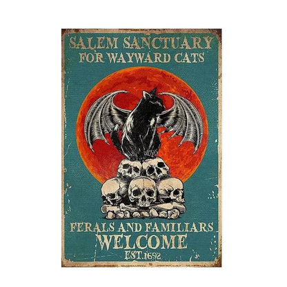DecorBites™ Black Cat Reading Music Poster for Home Decor