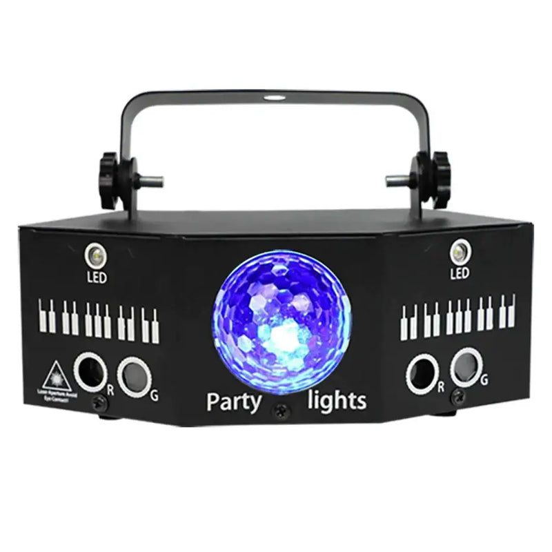 Black disco laser light projector led magic ball living room strobe