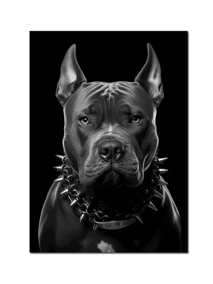 DecorBites™ Black Doberman Dog Canvas Poster Art
