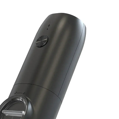Black electric salt pepper grinder set kitchen usb rechargeable