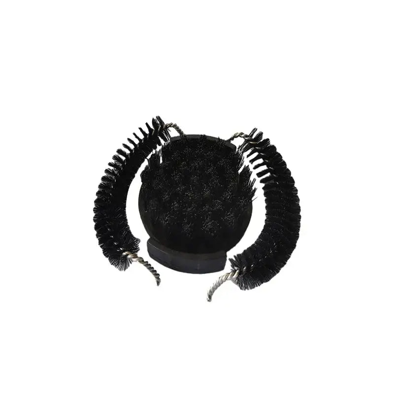 Black espresso machine brewing head cleaner set with spoon kitchen brush