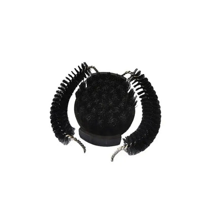 Black espresso machine brewing head cleaner set with spoon kitchen brush