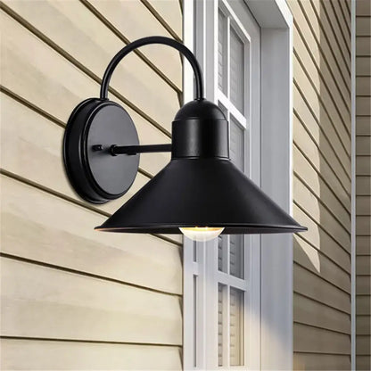 Black farmhouse barn lights outdoor gooseneck sconce for porch
