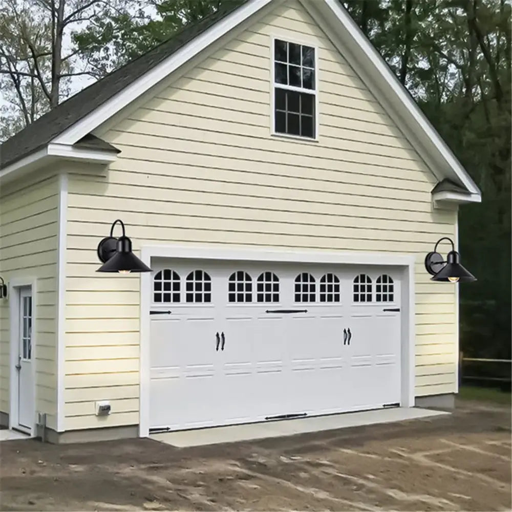 Black farmhouse barn lights outdoor gooseneck sconce for porch