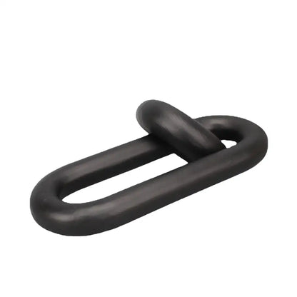 Black geometric resin ornament chain link sculpture living room decor