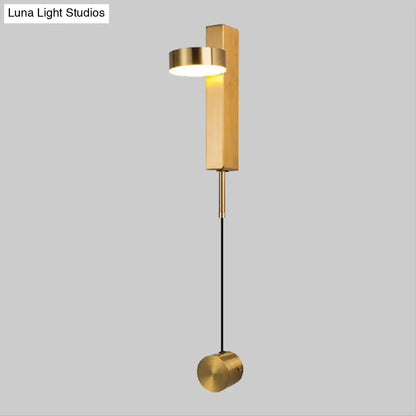 DecorBites™ Black/Gold LED Flush Mount Wall Sconce - Sleek & Stylish Metallic Wall Lighting Fixture