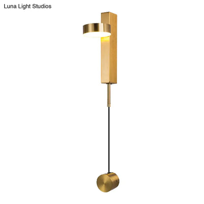 DecorBites™ Black/Gold LED Flush Mount Wall Sconce - Sleek & Stylish Metallic Wall Lighting Fixture