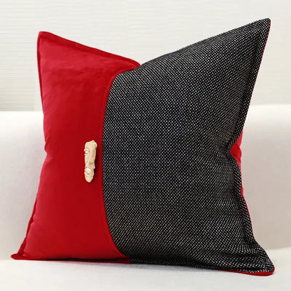 Black & gold leopard embroidery pillow covers living room decor