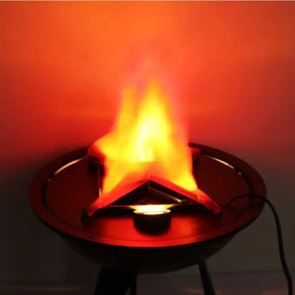 Black hanging electronic brazier flame lamp for bar pendant light