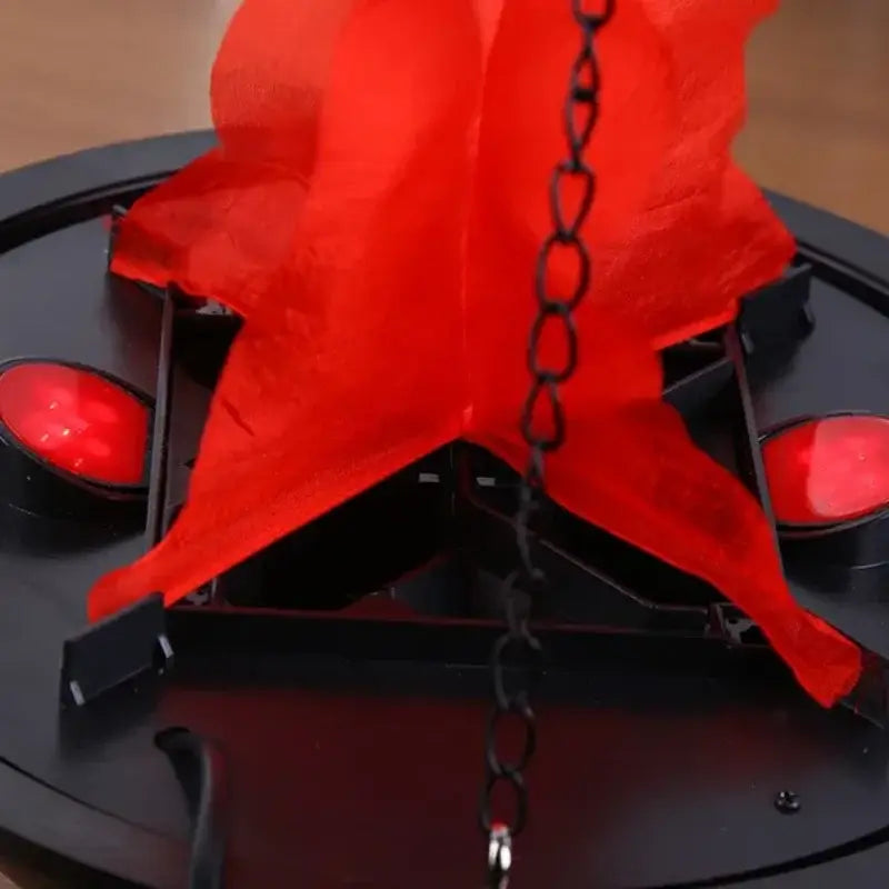 Black hanging electronic brazier flame lamp for bar pendant light