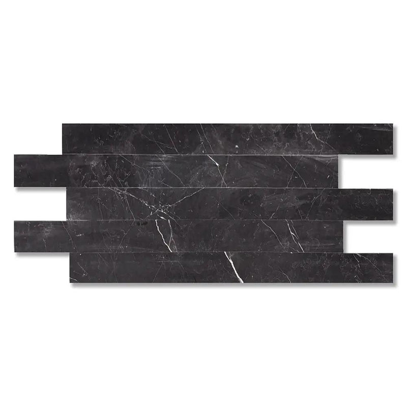 Black Honed Marble Tiles 4x48