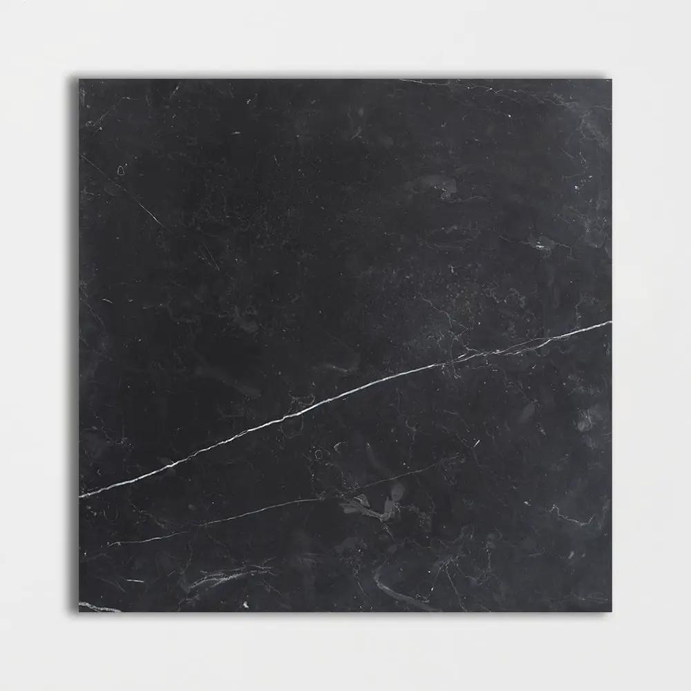 Black Honed Marble Tiles 18x18
