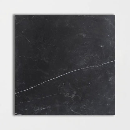 Black Honed Marble Tiles 18x18