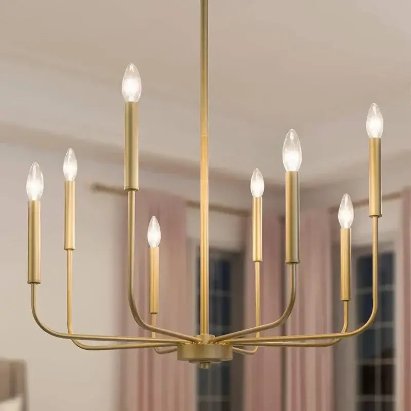 Black iron branch chandelier dining room pendant light
