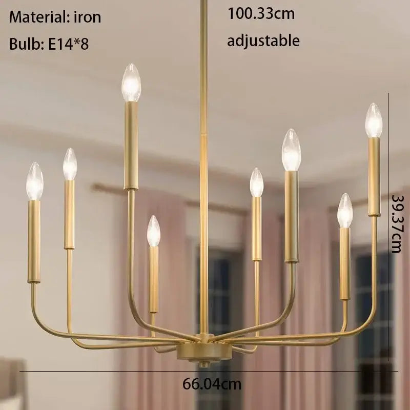 Black iron branch chandelier dining room pendant light