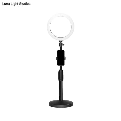 DecorBites™ Black LED Make-Up Lamp with Phone Holder and Flash Light