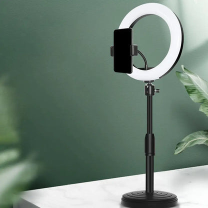 DecorBites™ Black LED Make-Up Lamp with Phone Holder and Flash Light