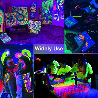 Black led uv black light flood lamp for halloween party decor