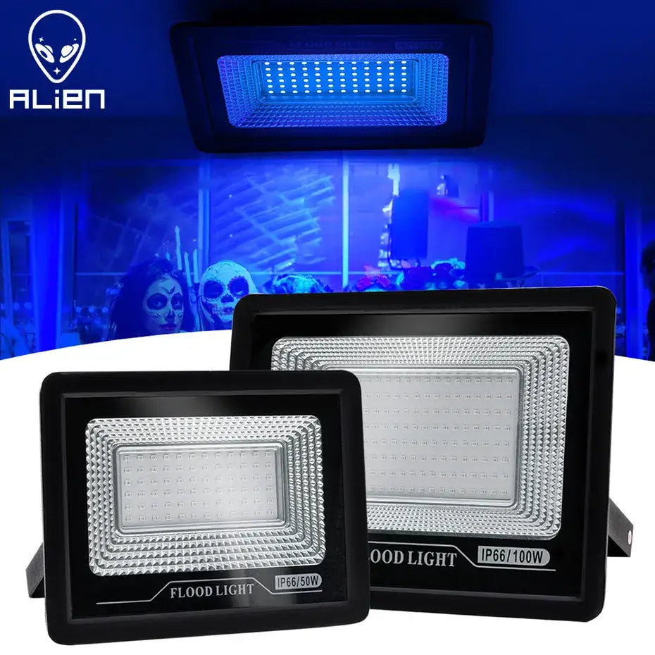 Black led uv black light flood lamp for halloween party decor