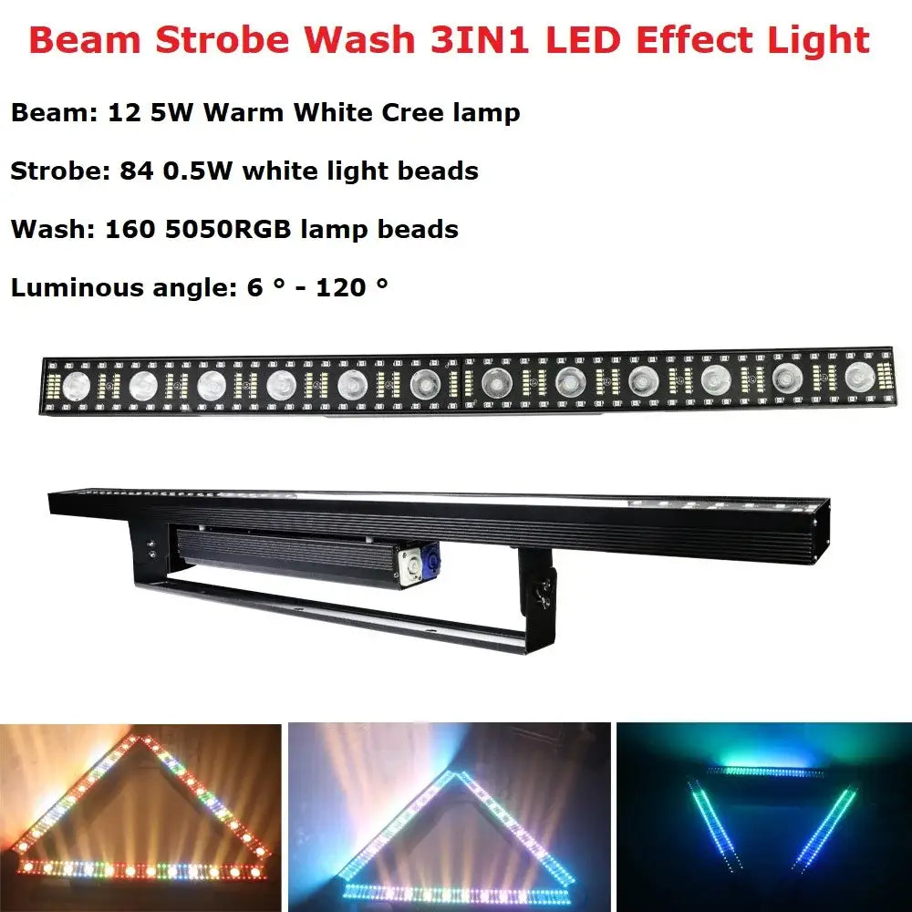 Black led wall wash bar light – living room dj strobe effect