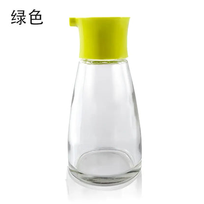 Black & lime green 170ml seasoning bottle set kitchen glass dispenser