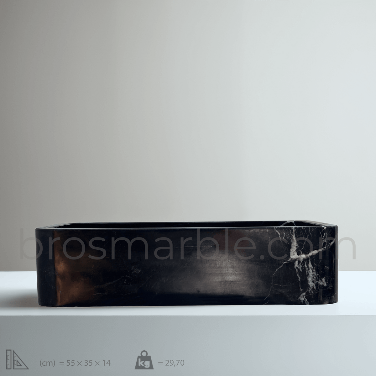 Toros Black Marble Sink