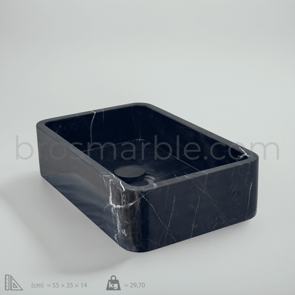 Toros Black Marble Sink