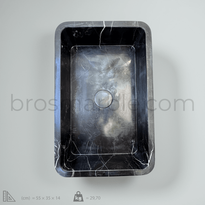 Toros Black Marble Sink
