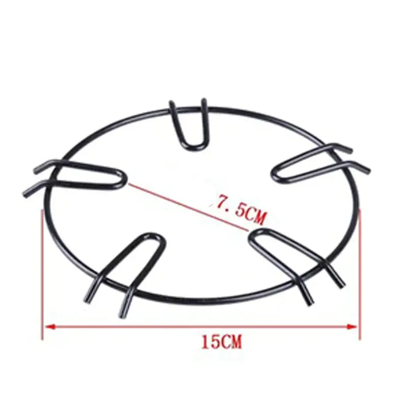Black metal gas stove pot holder kitchen burner rack