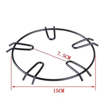 Black metal gas stove pot holder kitchen burner rack
