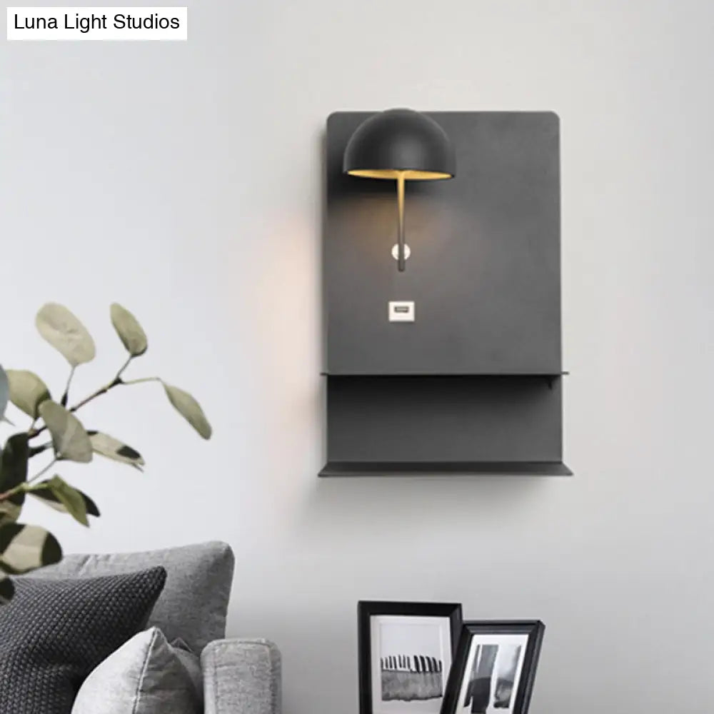 DecorBites™ Black Metal Wall Mounted LED Modernist Light Fixture for Living Room