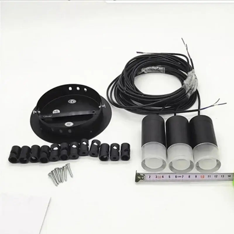Black minimalist led wall lamp for bedroom and living room
